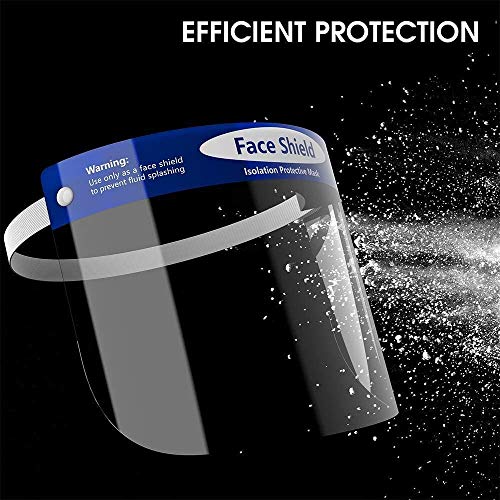 nextool 5-PK Full Protection, Adjustable and Reusable Face Shield with Easy to Clean Anti-Fog Lens, Unisex
