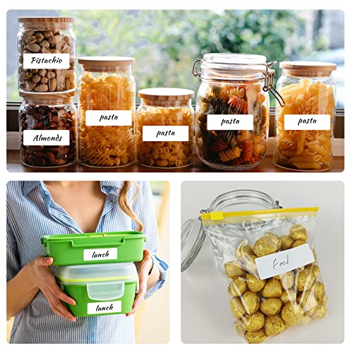 Removable Freezer Labels, Date Label 1x3 Inch Food Storage Stickers, Waterproof Oil Resistant Easy Clean Leaves no Residue 250 Total Per Roll - color: White, size: 1×3 inch