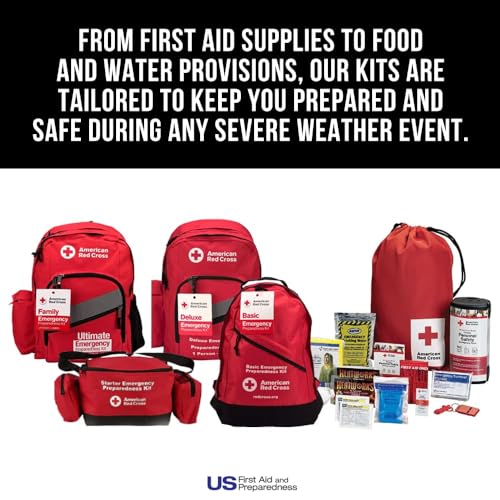 American Red Cross Officially Licensed Product, 25 Person First Aid Kit, 118 Piece Emergency Medical Supplies to Clean & Treat Minor Injuries, Hard Case Box for Home, Business, Job Site, Car