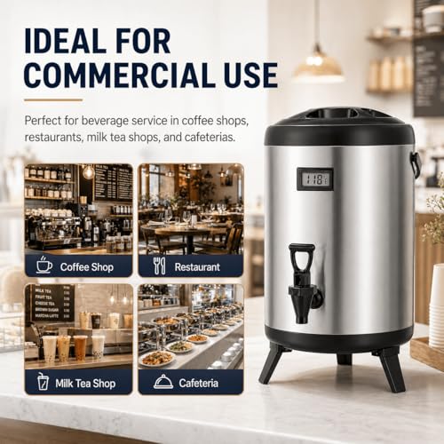 3.2 Gallon Insulated Beverage Dispenser with Spigot - size: 3.2 Gallon Size