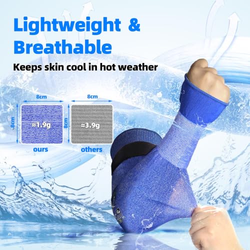 Schwer 2 Pairs 18in A6 Cut Resistant Arm Sleeves for Gardening, S902 - color: Blue, size: 18 In-2 Pairs