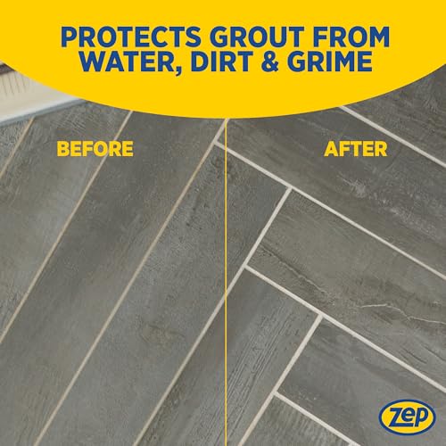 Zep Grout Cleaner and Brightener - ZU104632 - Deep Cleaning Formula Plus Grout Foaming Cleaner - R54212-2-in-1 benefits Deep Clean plus Everyday Clean & Protect