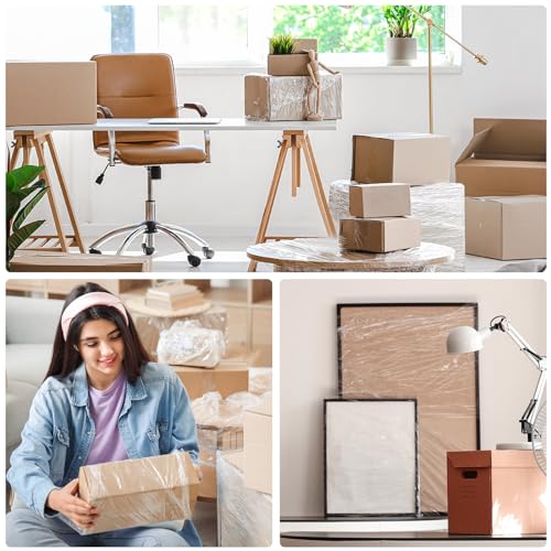 TICONN Stretch Wrap Roll, 5 in x 1000 ft Plastic Wrap for Moving Furniture - style: 5''-1PK