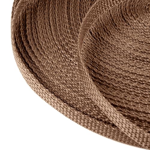 Country Brook Design - 1/2 Inch Polypropylene (Polypro) Webbing - color: Classic Bronze, size: 25 Yards (Pack of 1)