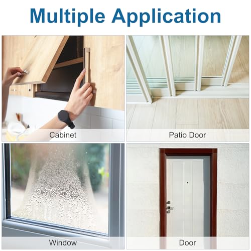 PATIKIL Weather Stripping Brush 3/8 Inchx3/16 Inchx39.3 Ft Self Adhesive - color: Brown, size: 3/8 Inch x 3/16 Inch x 39.3 Ft