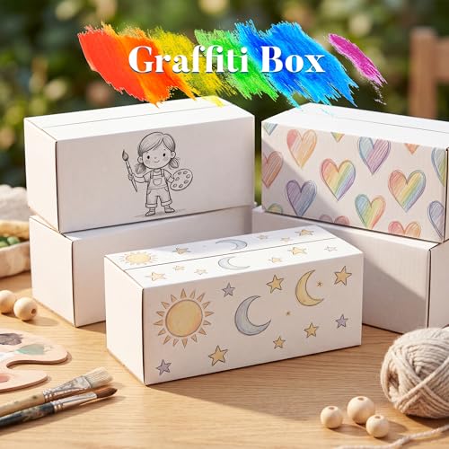 Shipping Boxes 12x4x4 Set of 25, White Corrugated Cardboard Box for Mailing Business Packaging - size: 12x4x4 Inches