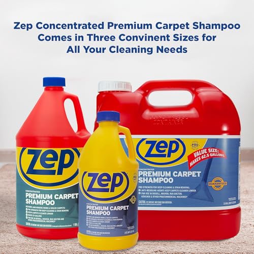Zep Shampoo Carpet PREM ZUPXC646, 64 Fl Oz (Pack of 6) - size: 64 Fl Oz (Pack of 6)