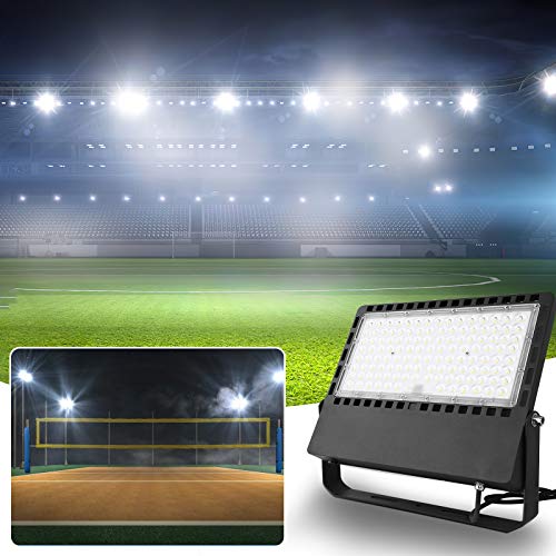 240W LED Stadium Lights,90000LM Dusk to Dawn Photocell Flood Light Outdoor,110 to 277 Volts,IP67,ETL Certified,Suitable for Commercial Square,Arena,Sports Field, Parking lot, Docks(3-Pack) - size: 240W-3pack-photocell