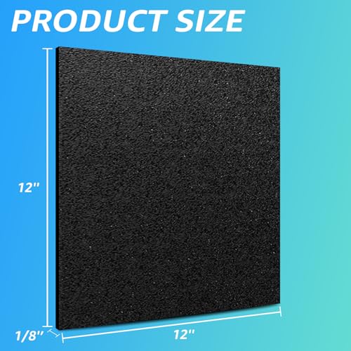 Art3d ABS Plastic Sheets, 1/8" Thick, Rigid Textured, 2-Pack of 12 x 12" - size: 12" x 12", 3mm Thick
