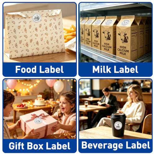 ESSENTIAL 2" Circle Direct Thermal Sticker Labels, Self-Adhesive Round - size: 2" round label