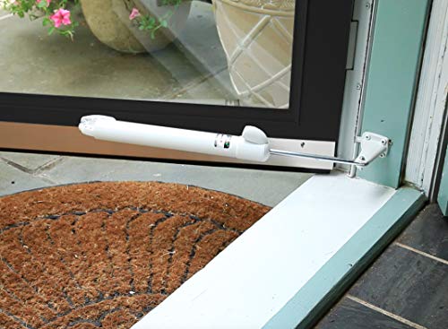 Touch 'n Hold Smooth Door Closer - Single Kit (White) - Standard-Duty Door Closer with Touch-Button Hold Open Feature & Smooth Closing Motion – for (Medium & Lightweight) Storm, Screen Doors. - color: White