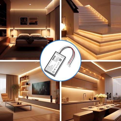 60W Dimmable LED Driver 24V, Triac/ELV/MLV AC to DC Compatible with Lutron - size: 60W24V