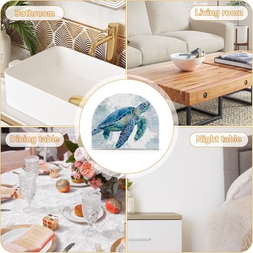 Sea Turtle Pattern Napkin Holder for Table Acrylic Tissue Dispenser - color: sea turtle pattern