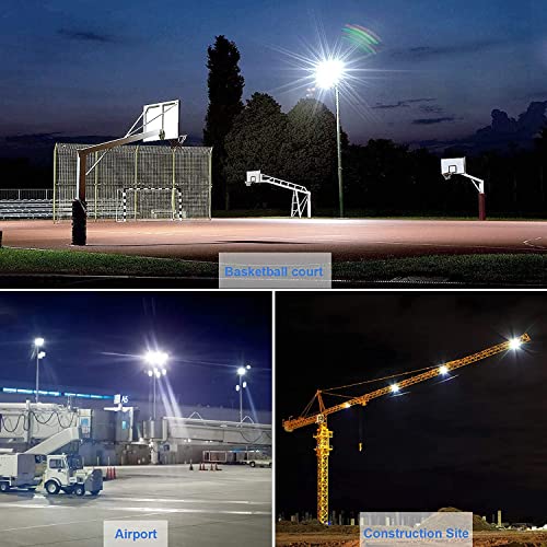 XYCN 800W 2pack LED Flood Lights,3700 watt Equivalent 89500LM Super Bright Outdoor LED Arena Lights 100-277V IP65 Waterproof 5000K Daylight Commercial Lighting for Stadium,Backyard, Parking lot etc - color: 800W 2pack led flood light