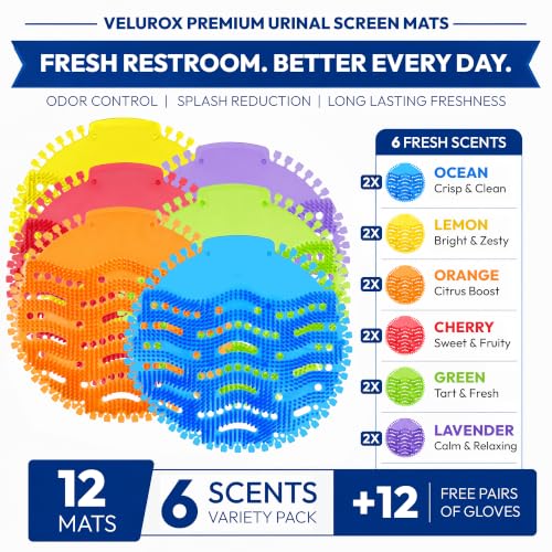 Fresh Products Urinal Screen Deodorizer, Odor Control, Splash Reduction, Long-Lasting Freshness, for Commercial Restrooms (Pack of 12)