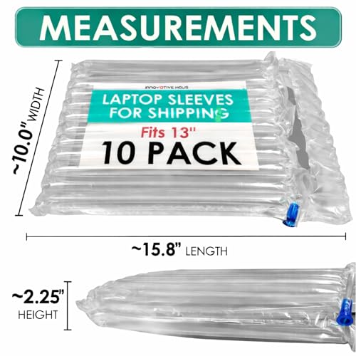 Innovative Haus Inflatable Laptop Protective Bags, 10 Pack, Fits 13 Inch - size: 10 Pack for 13" Laptop