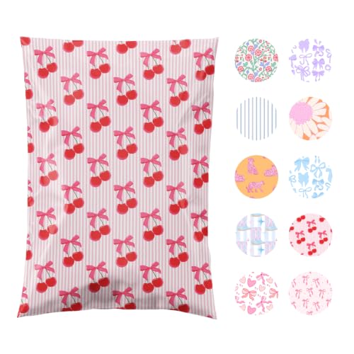 Pretty Package Store Poly Mailers 6x9, Cherry, 100 Pack - color: Cherry, size: 6x9