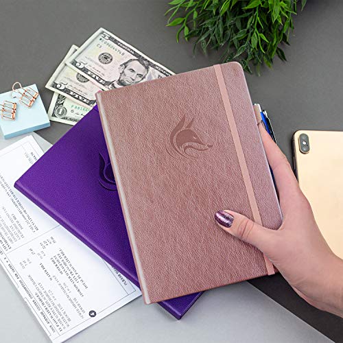 Clever Fox Check Register Book, Checkbook Ledger, 5.8x8.3 Rose Gold - color: Rose Gold, size: A5 (5.8'' x 8.3'')