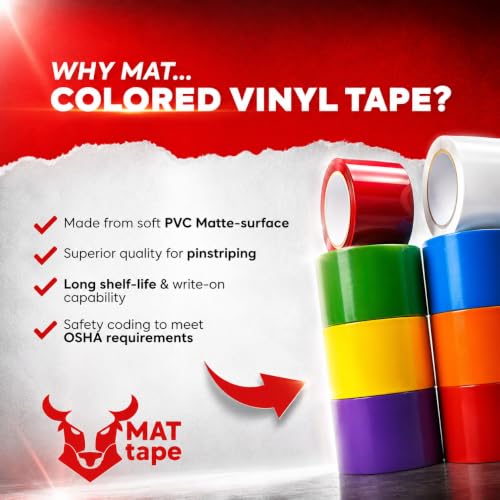 MAT Vinyl Marking Tape Brown - 1/2 inch x 36 yds. for Safety Floor Marking (School Gym, Restaurants, Warehouse), Dance Floor Splicing, Pinstriping Cars & Boats - color: Brown, size: 1/2 Inch (12mm)