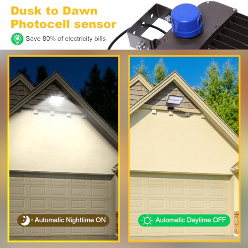 150W LED Parking lot Light, 22500LM 5000K Dusk to Dawn Wall Mount - size: 150W/1Pack