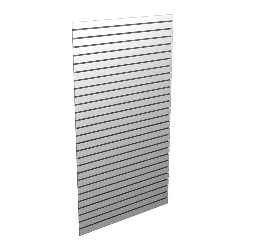 Lozier 4' W Gondola Heavy Duty Bottom Rail Q88 Silver Vein - color: Silver Vein, size: 4' W
