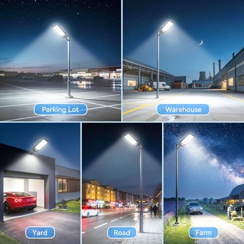 Deepn Upgraded 15000W Solar Street Lights Outdoor Motion Sensor, TW048