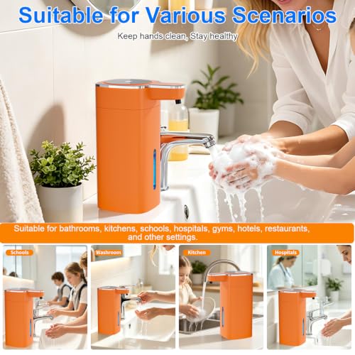 Automatic Foaming Soap Dispenser Touchless - color: Orange