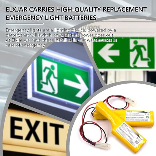 (2-Pack) 3.6V 800mAh Ni-Cd Battery for Genlyte 52-0185, OSA060AA