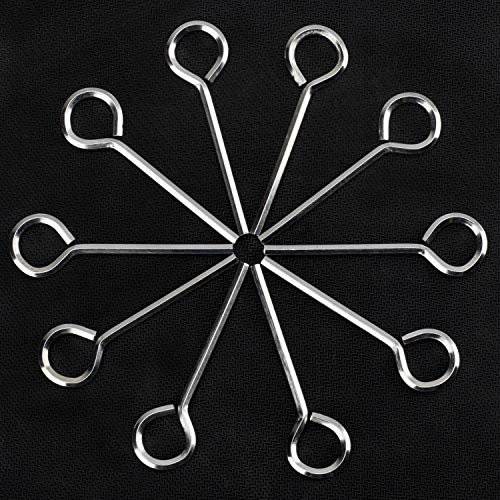 10 Pack 1/8 inch Standard Hex Dogging Key with Full Loop, Allen Wrench Door Key for Push Bar Panic Exit Devices - style: 10 Pack 1/8 inch