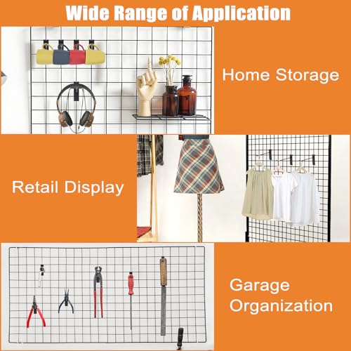 Gridwall Hooks, 35 Pack Metal Grid Hangers for Retail Workspace, 8 Inch