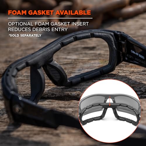 Ergodyne Skullerz Odin Polarized Safety Sunglasses - color: Matte Gray Frame, Polarized Smoke Lens