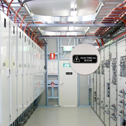 Electrical Room Door Sign for Business,Self-Adhesive Durable Modern - color: ELECTRICAL ROOM 639