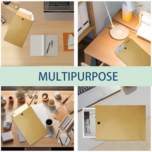 Cheardia 30 Pcs Large Expandable Envelope, 9.4 x 13" Big Mailing Envelope