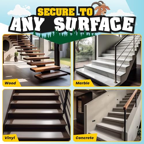 16 Pack Extra Wide Stair Treads Non Slip - 30"x6" Wide Clear Non Slip Stair Treads for Wood Steps | Self-Adhesive Anti Slip Strips for Kids, Seniors & Large Dogs | Includes Rubber Roller - size: 30" x 6"