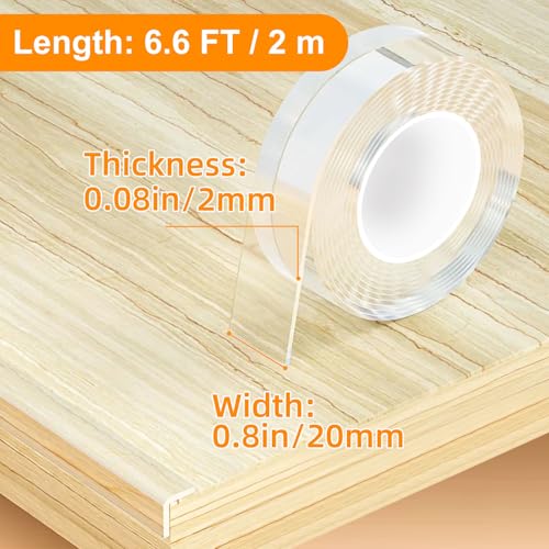 CHENYA Clear Edge Protector Strip for Baby Proofing,0.8 in x 6.6 FT - size: 0.8in x 6.6FT