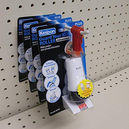 Peg Hook Locks - 100pcs Plastic Stop Locks, Anti-Theft, Red