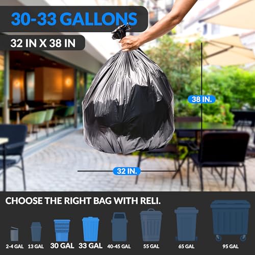 Reli. 30 to 33 Gallon Trash Bags Heavy Duty