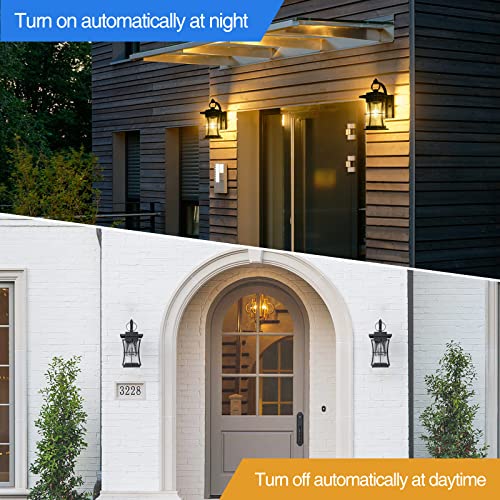 15 Inch Dusk to Dawn Outdoor Lighting Fixtures Wall Mount - size: 15'' H with Photocell, 1 PC