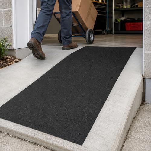 Extra Wide 36in x 40ft Black Anti Slip Tape, 80 Grit Waterproof Non Skid Grip Tape Roll for Ramps, Decks, Boat Decks, Warehouse Floors, Garages, Indoor & Outdoor Use - size: 36'' x 40 FT