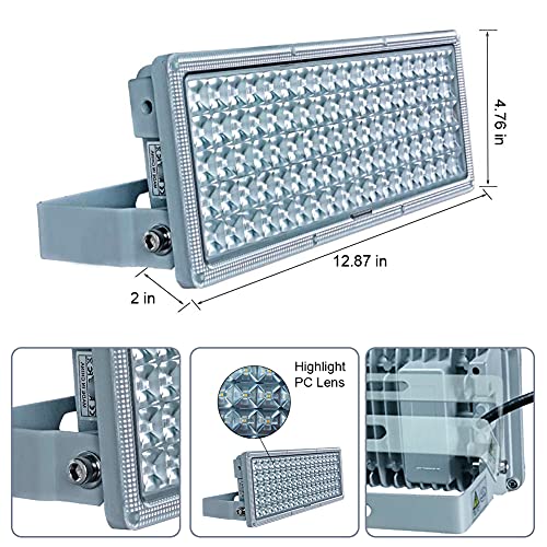 Kekeou 100W LED Flood Light Outdoor 14000LM, 6500K Outside Stadium Light - size: 100W 1pack