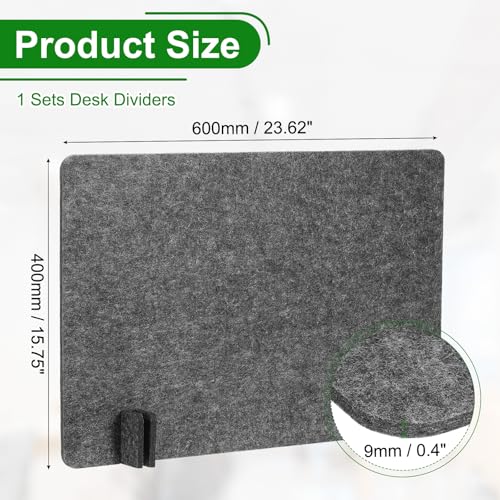 PATIKIL Desk Dividers 24" x 16",with 4Pcs Support Feet, Dark Gray Style B - color: Dark Gray Style B, size: 24" x 16"