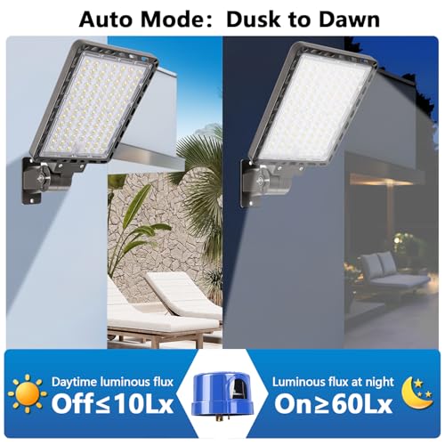 240W Parking Lot Light LED, 36000LM Dusk to Dawn Wall Mount 4Pack - size: 240W/4Pack