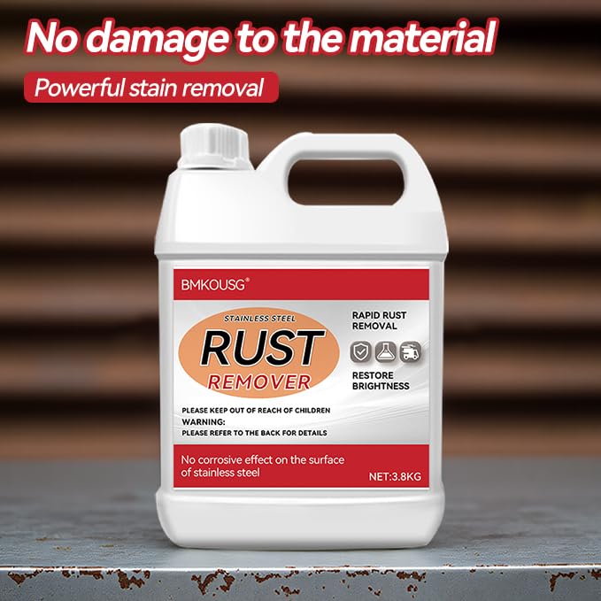 Stainless Steel Rust Stain Remover & Cleaner 3.8KG, Powerful & Safe - size: 128 Fl Oz (Pack of 1)