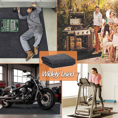 6.6 x 8.5 FT Garage Floor Mat for Under Cart, Golf Cart Parking Mat - color: 6.6 X 8.5 Ft