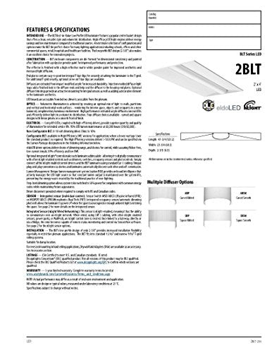Lithonia Lighting 2BLT4 46L ADP LP840 4600 lm 4000K Best-in-Value Low-Profile Recessed LED Luminaire, 2' x 4' - size: 2 x 4 Foot, style: 4000K - Cool White/4600 Lumens