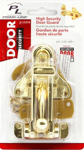 Prime-Line U 11315 Swing Bar Door Guard, Brass Finish - color: Brass