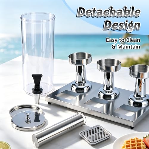 2.4 Gallon Drink Dispenser for Party with Stand & Leak-Proof Spigot - color: Silver