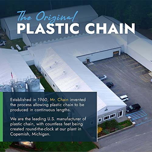 Mr. Chain HDPE Safety Chain, Yellow, 3/4 in Link x 50 ft Length (00002-50) - color: YELLOW, size: 3/4 IN