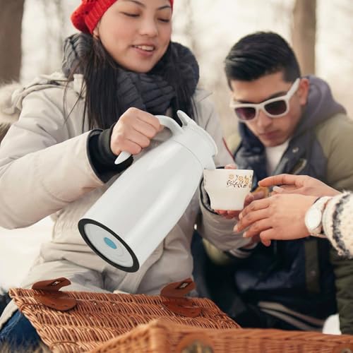 Norme 2 Pcs Thermal Coffee Carafe Creamer, Beige, 51 oz - color: Beige, size: 51 oz