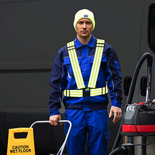 AYKRM 9 color High Visibility Reflective Vest Running Gear High Vis Adjustable Safety Vest - color: Purple
